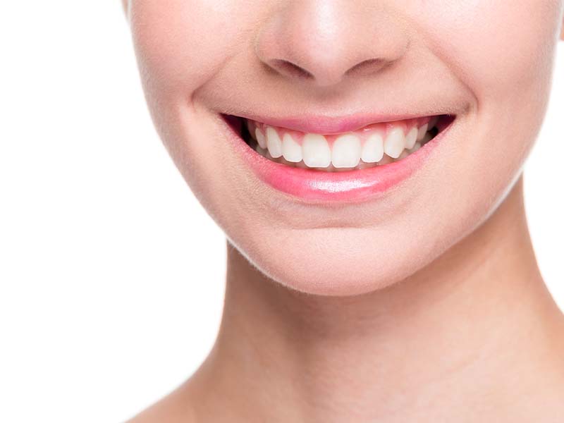 Close-up of a healthy, radiant smile